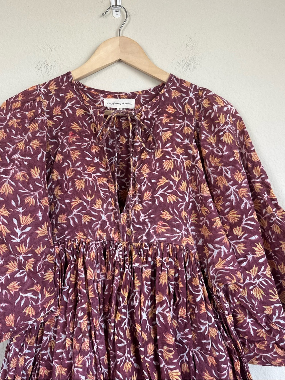 Daughters of India Kyra Midi Dress in Sumac - Picture 3 of 16